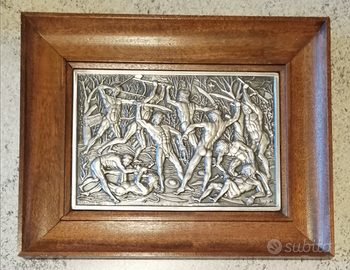 Quadro d'argento in bassorilievo