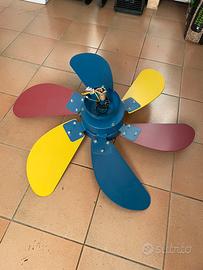 Ventilatore da soffitto con plafoniera