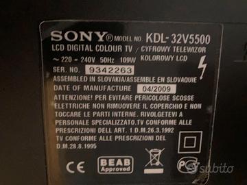Sony 32” TV + Chromecast e Decoder – Perfetta