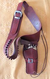 Cinturone Western Cowboy copia identica in Cuoio +