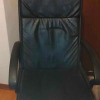 Sedia ufficio presidenziale finta pelle nera