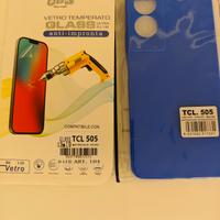 cover e vetro temperato per tcl 505