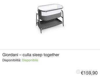 Culla Giordani sleep togheter, nuova mai usata!