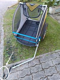 rimorchio bici per cani 