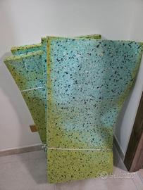 4 pannelli gomma isolante alta densità 170×50×4 cm