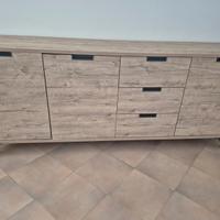 Madia moderna con ante e cassetti 