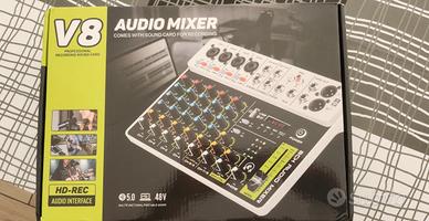 Mixer 8ch bluetooth usb nuovo