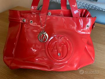 Borsa rossa armani jeans