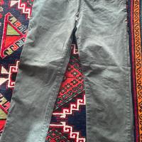 Pantaloni zip verdi