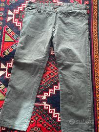 Pantaloni zip verdi