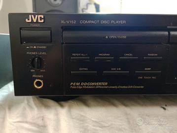 Lettore cd JVC con convertitore, affidabile.