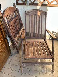 Poltroncine in legno