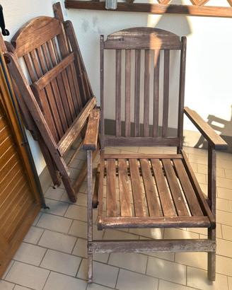 Poltroncine in legno