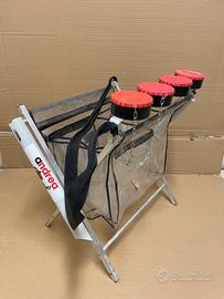 Cestello cavalletto porta canne  pesca trota lago