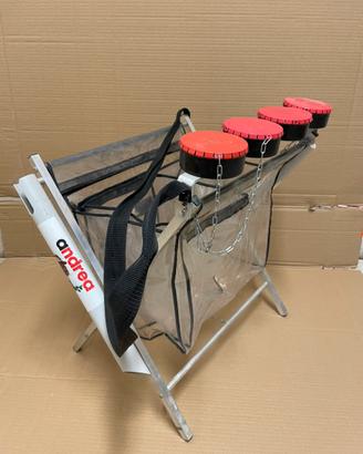 Cestello cavalletto porta canne  pesca trota lago