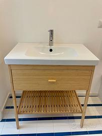 Mobile bagno 80cm con lavabo e rubinetto