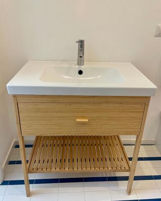 Mobile bagno 80cm con lavabo e rubinetto