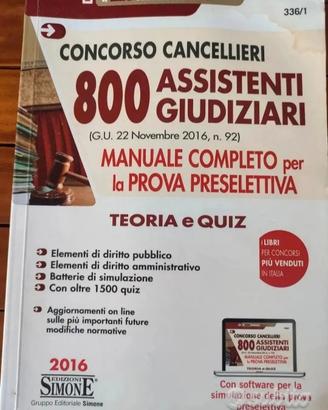 Libro per Concorso Cancellieri, Ass.te giudizi