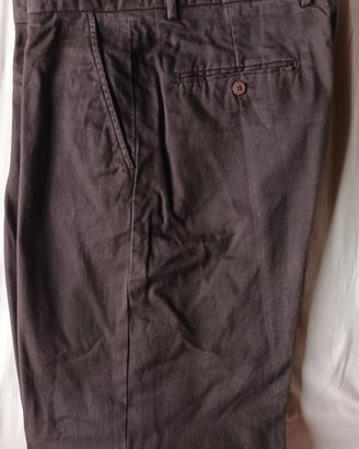 Pantaloni classici uomo, tg. 54, colore marrone 