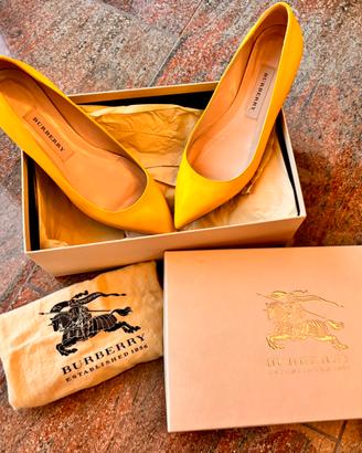 Ballerine Burberry giallo limone n.38