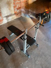 Panca + bilanciere e pesi