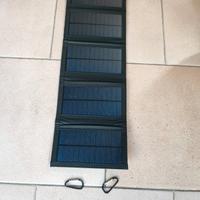 5 PANNELLI SOLARI PORTATILI DA35W USB 5V