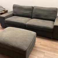 Divano Ikea kivik 3 posti colore antracite + pouf