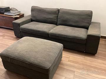 Divano Ikea kivik 3 posti colore antracite + pouf