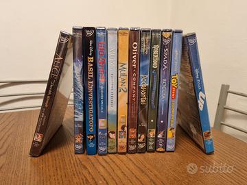 Lotto 12 DVD Disney originali + 3 DVD in omaggio.
