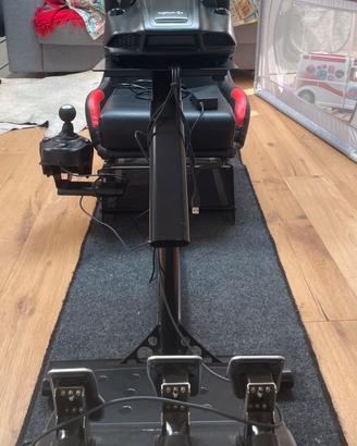 🏎️Volante logitech+pedaliera+cambio+sedile reacing