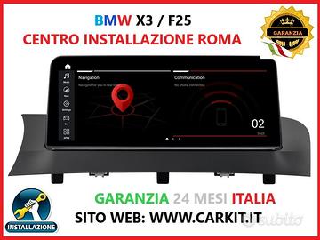 Autoradio navigatore bmw x3 f25 android 10.25"