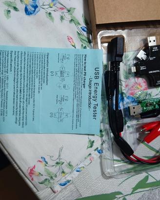 Tester USB C, 2 in 1 Tester USB di tipo C Multimet