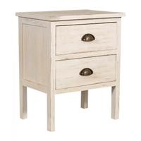 Charme Shabby Chic: Comodino in Legno di Paulonia