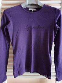 Maglia cotone viola taglia s