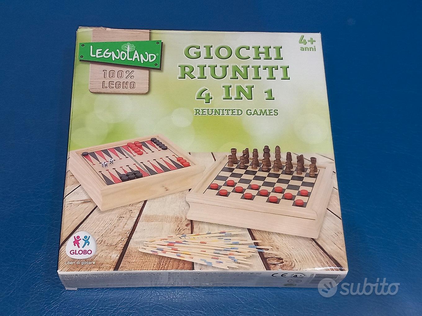 GIOCHI RIUNITI 6 IN 1 IN LEGNO