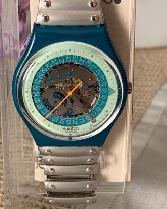 Swatch con datario , cinturino fex
