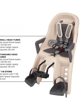 Seggiolino anteriore bici