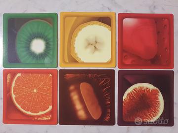 Sottobicchieri anni '80 set di 6