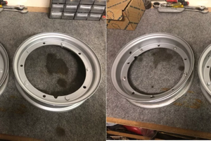 Coppia cerchi 3.00 3.50 10 vespa 125 GT 150 Sprint