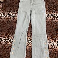 Jeans turchese skinny