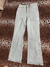 Jeans turchese skinny