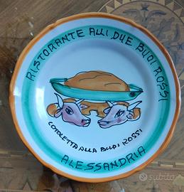 Piatto del buon ricordo ALLI DUE BUOI ROSSI