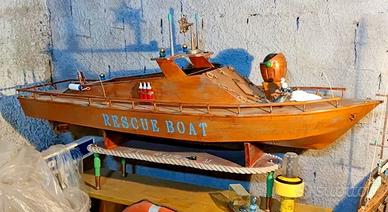 Modellino Barca da Salvataggio "Rescue Boat" Legno