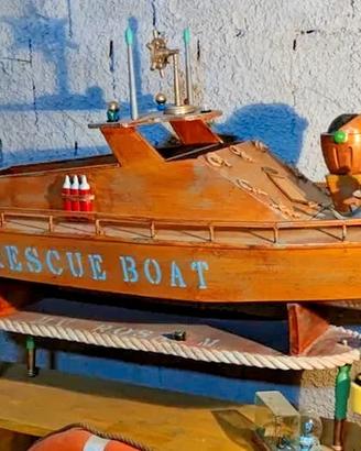 Modellino Barca da Salvataggio "Rescue Boat" Legno