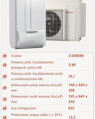 Immergas Victrix Hybrid plus pompa di calore