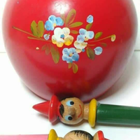 Pinocchio, porta penne vintage