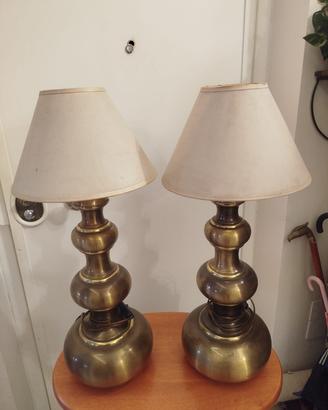 Coppia lampade da tavolo alte vintage