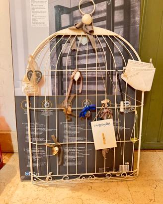 Bacheca a forma di Gabbia Shabby chic