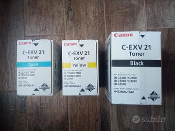 3 Toner Canon C-EXV 21 nuovi