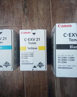 3 Toner Canon C-EXV 21 nuovi